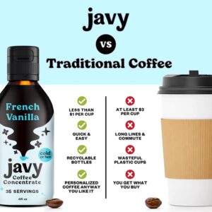 Javy Coffee Concentrate Bundle - Cold Brew Coffee, Perfect for Instant Iced Coffee, Cold Brewed Coffee and Hot Coffee - Original & Vanilla
