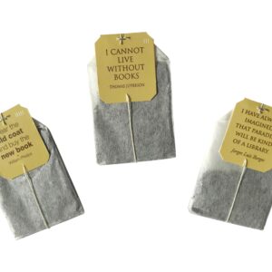 Novel Teas Book Lover's Tea contains 25 teabags individually tagged with literary quotes from the world over, made with the finest English Breakfast tea, for the book lover