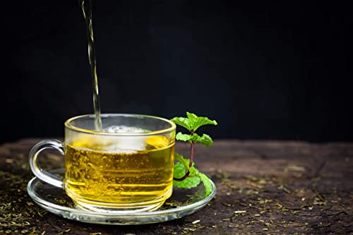 Peppermint Tea 1LB (16Oz), Cut & Sifted | STRONG & FRESH | Non-irradiated, 200+ Cups, Peppermint Loose Leaf Herbal Tea (Mentha Piperita) | Mint Tea | Bulk 1 lb. Large Resealable Bag
