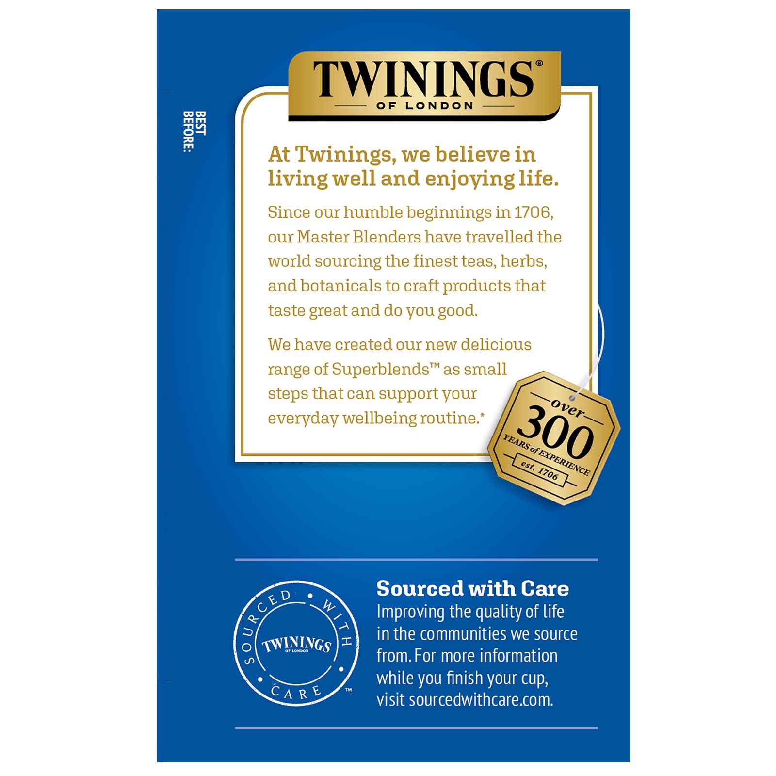 Twinings Superblends Sleep + Melatonin, Camomile, Cinnamon & Vanilla Flavoured Herbal Tea, Caffeine-Free 16 Count (Pack of 6)