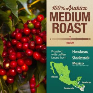 Mayorga Medium Roast Whole Bean Coffee, 2 lb bag - Mayan Blend Organic Coffee Roast - Direct Trade, Specialty Grade, Non-GMO 100% Arabica Coffee Beans