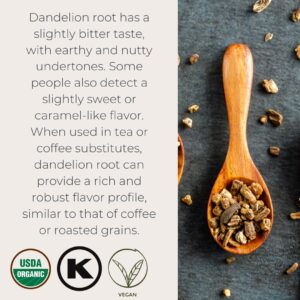 Starwest Botanicals Organic Raw Dandelion Root Tea [1 Pound] Bulk Cut & Sifted (C/S) Loose Tea