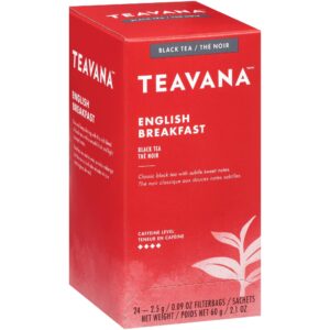 teavana tea, english breakfast, 24 count