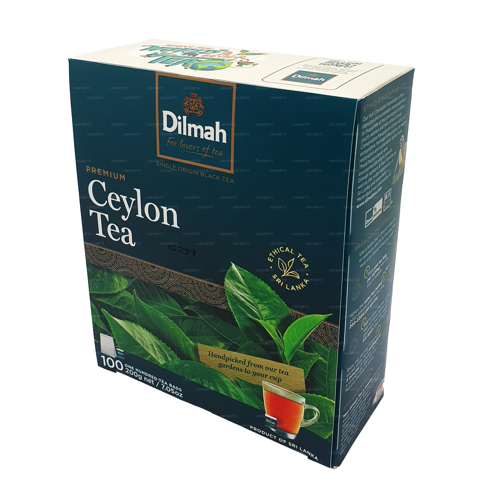 Dilmah Premium Ceylon Tea (200g) 100 Tea Bags