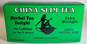 china slim tea (extra strength), 1.7 oz (20 count)