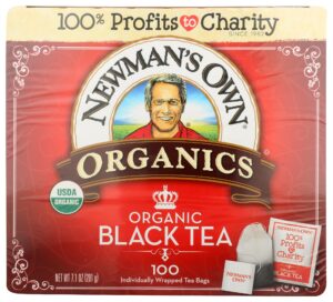 newmans own organics organic royal black tea, 100 ct
