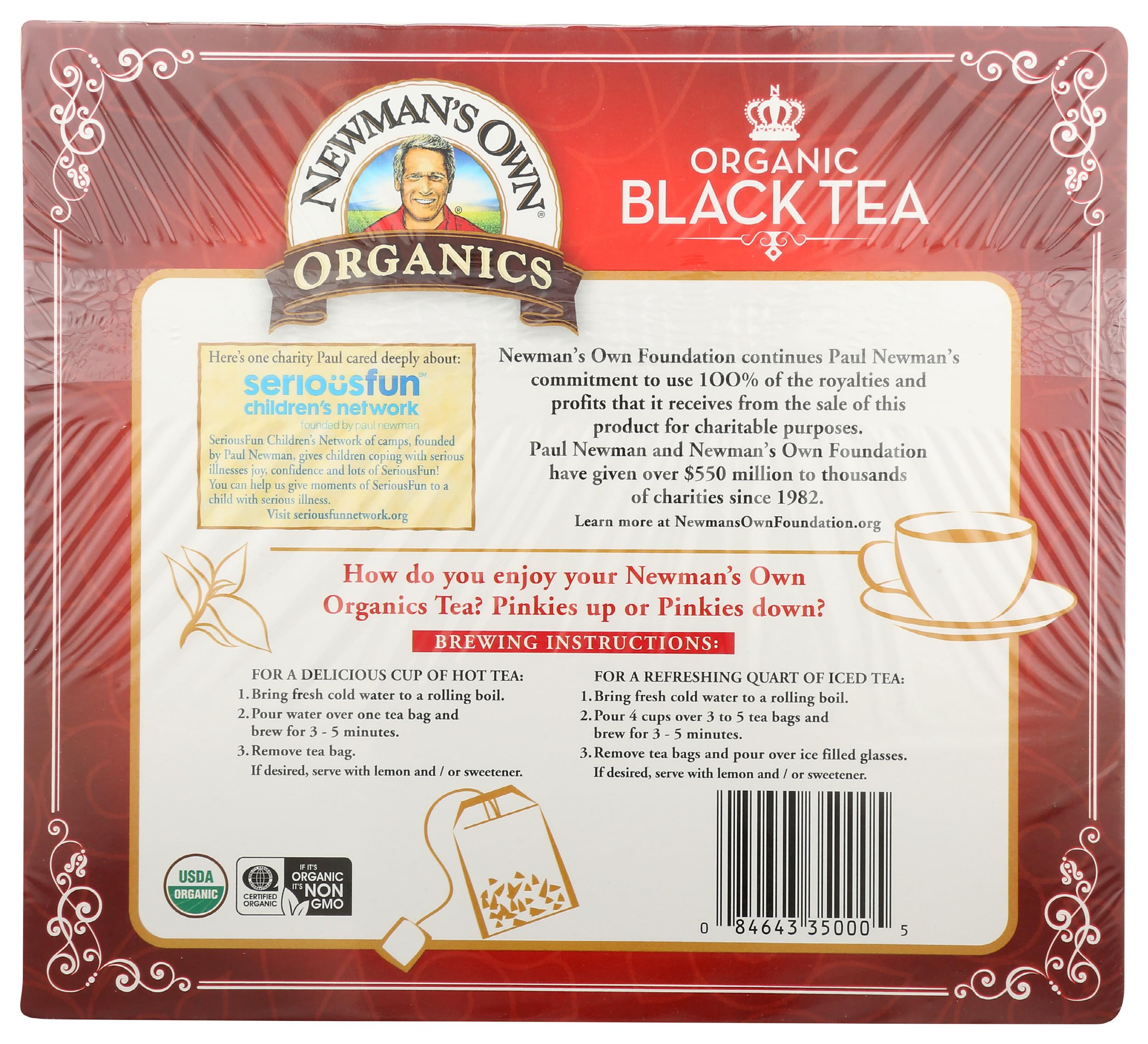 NEWMANS OWN ORGANICS Organic Royal Black Tea, 100 CT