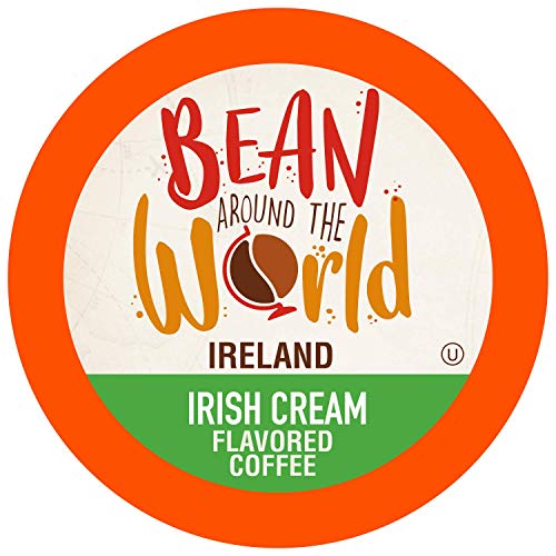 BEAN AROUND THE WORLD Flavored Coffee Compatible With 2.0 Keurig K Cup Brewers, Variety Pack, 40 Count