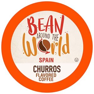 BEAN AROUND THE WORLD Flavored Coffee Compatible With 2.0 Keurig K Cup Brewers, Variety Pack, 40 Count