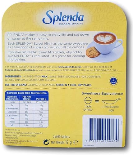 SPLENDA Minis,400 Count (Pack of 2)