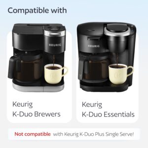 Reusable Keurig K Duo Coffee Filter for K-Duo Essentials and K-Duo Brewers Only - Carafe Basket Permanent Coffee Filters for Keurig Duo and K-Duo Essentials Coffee Makers Accessories by GoodCups