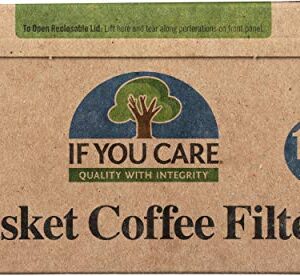 If You Care Unbleached Coffee Filters Basket, 8 inch, 100 ct