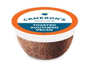 cameron's coffee single serve pods, flavored, toasted southern pecan, 12 count (pack of 1)