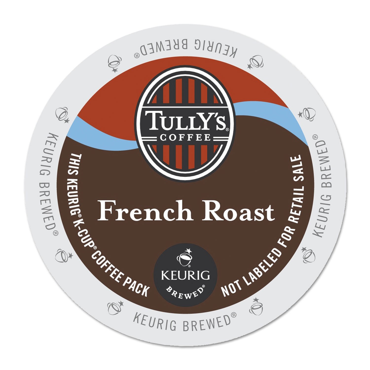 Tully's Coffee French Roast, Keurig Single-Serve K-Cup Pods, Dark Roast, 96 Count (4 Packs of 24)