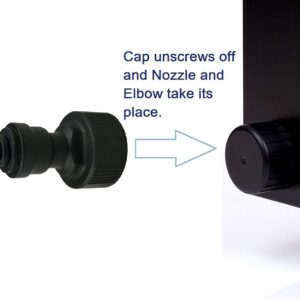 PureWater Filters - Fitting for Direct Water Line Hookup with Elbow for Keurig Commercial Brewers (B150, B155, K150, K155)