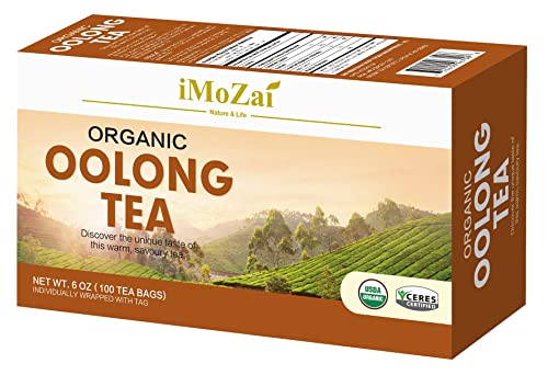 Imozai Organic Oolong Tea Bags 100 Count Individually Wrapped