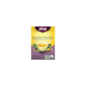 organic egyptian licorice 16 tea bags by yogi tea