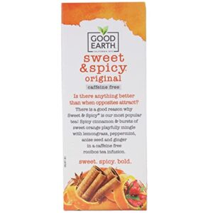 Good Earth Sweet & Spicy Flavored 25 Tea Bags 4 Pack Herbal Teas