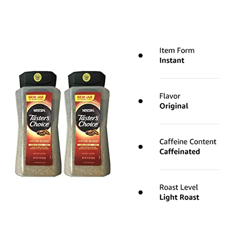 Taster's Choice Original Gourmet Instant Coffee 14 Oz, Pack of 2