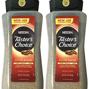 Taster's Choice Original Gourmet Instant Coffee 14 Oz, Pack of 2