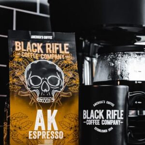 Black Rifle Coffee Company, AK-47 Espresso,100% Arabica Coffee,Colombian Supremo Roasted Dark, Whole Bean 12 oz Bag