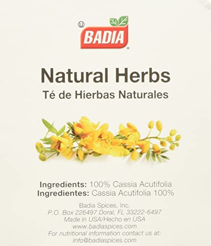 CubanFoodMarket Badia Natural Herb Tea. Total individual tea bags, 25 Count (Pack of 4)