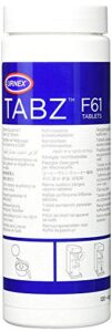 urnex tabz coffee brewer cleaning tablets - 120 tablets