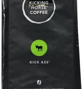 Kicking Horse Coffee, Kick Ass, Dark Roast, Whole Bean, 10 Oz