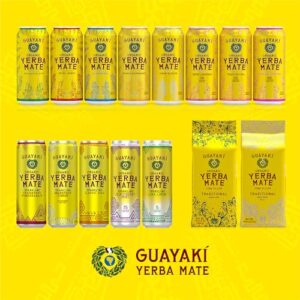 Guayaki Yerba Mate, Sparkling Clean Energy Drink Alternative, Organic Grapefruit Ginger, 12oz Cans (Pack of 12), 45 Calories Per Can, 80mg Caffeine