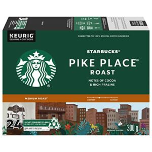 starbucks® single-serve coffee k-cup®, pike place, carton of 24