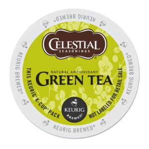 celestial seasonings authentic green tea, k-cup portion pack for keurig k-cup brewers, 24-count