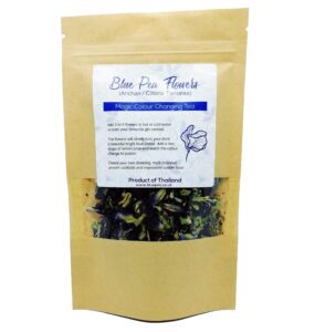 good active dried blue butterfly pea flower clitoria ternatea herbs herbal healthy tea drink recipes food coloring antioxidants aging wrinkles 2lbs, wholesales bulk buy