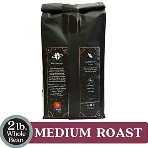 Copper Moon Whole Bean Coffee, Medium Roast, Colombian Blend, 2 Lb