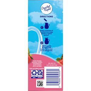 Crystal Light Sugar-Free Strawberry Kiwi Low Calories Powdered Drink Mix 72 Count Pitcher Packets