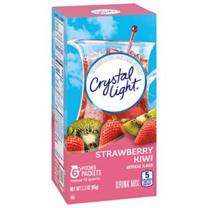 Crystal Light Sugar-Free Strawberry Kiwi Low Calories Powdered Drink Mix 72 Count Pitcher Packets