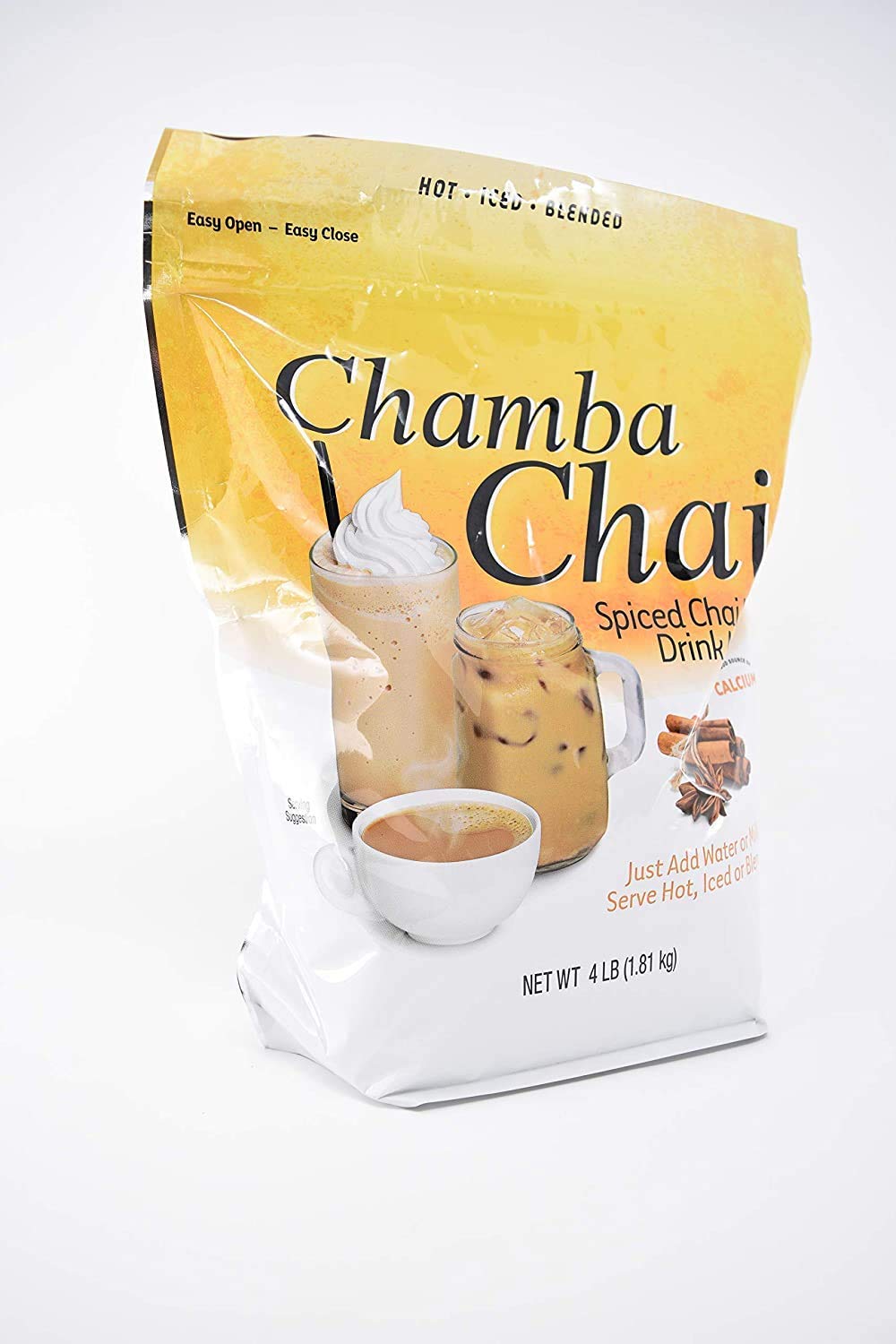 Chamba Chai Spiced Chai Latte Drink Mix (4lb Resealable Bag)