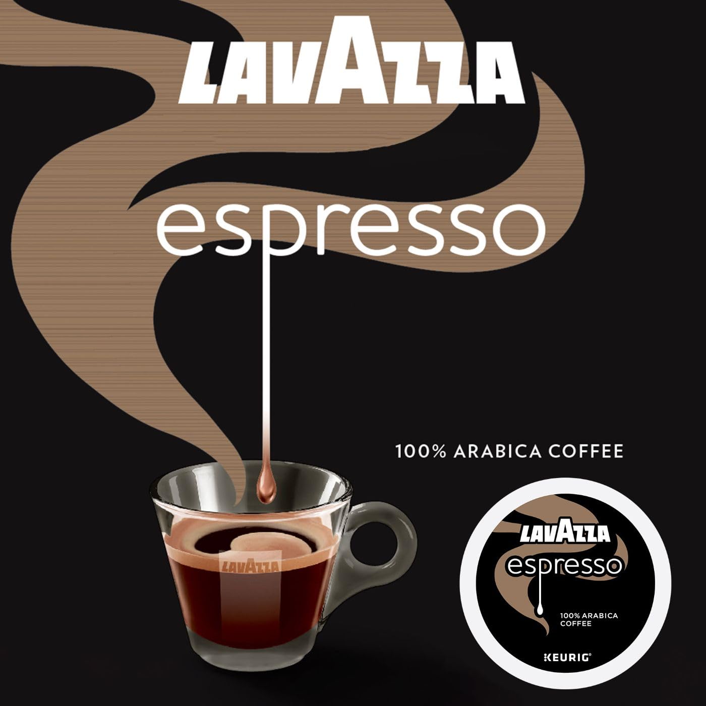 Lavazza Espresso Italiano Single Serve Coffee K-Cup® Pods for Keurig® Brewer, 40 Count, 100% Arabica, Medium roast with intense, aromatic flavor