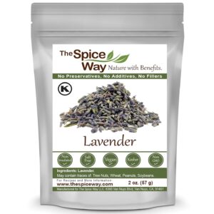 The Spice Way Lavender Flowers - (2 oz) dried flower buds for tea and culinary use