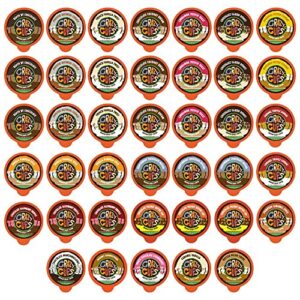 crazy cups flavored decaf coffee, for the keurig k cups coffee 2.0 brewers, variety pack sampler, 40 count