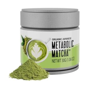 naturalslim metabolic matcha powder - authentic japanese matcha powder - organic antioxidant & anti-aging* pure matcha green tea for metabolism, energy, and concentration - 1.06 oz