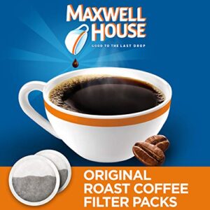 Maxwell House Original Medium Roast Ground Coffee Filter Packs (40 Filter Packs),10 Count (Pack of 4)