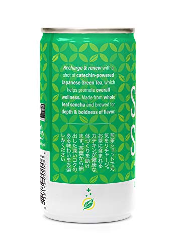 Ito En Sencha Shot, Japanese Green Tea, 6.4 Ounce (Pack of 30), Unsweetened, Zero Calories