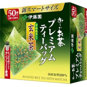 Itoen Genmaicha (Brown Rice Tea) Matcha Blend Premium Bag 2.3g Pack of 50