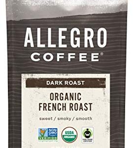 Allegro Coffee Organic French Roast Ground Coffee, 12 oz