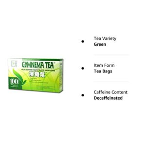 Gymnema Green Tea For Diabetics, No Caffeine