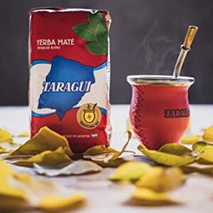 Taragüi Yerba Mate with Stems, 1kg - 2.2 lbs (Red Pack)