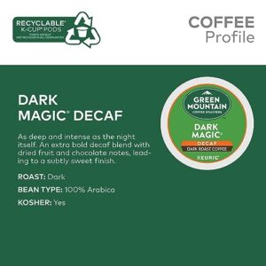 Green Mountain Coffee Decaf Dark Magic, 24ct K-Cup for Keurig Brewers(packaging may vary)