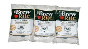 brew rite rockline wrap around percolator coffee filters (pack of 3)