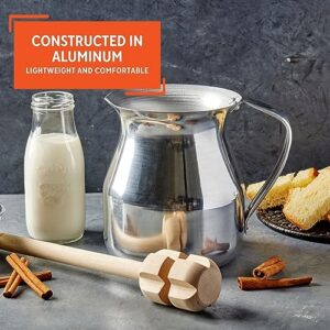 IMUSA USA Aluminum Chocolatera 2-Quart, Silver