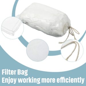 Compost Tea Bag, Pump Strainer Bag with Drawstring, Mesh Filter Bag, 600 µm for Prevents Clogging During The Straining Process (10, 23 x 16 cm)